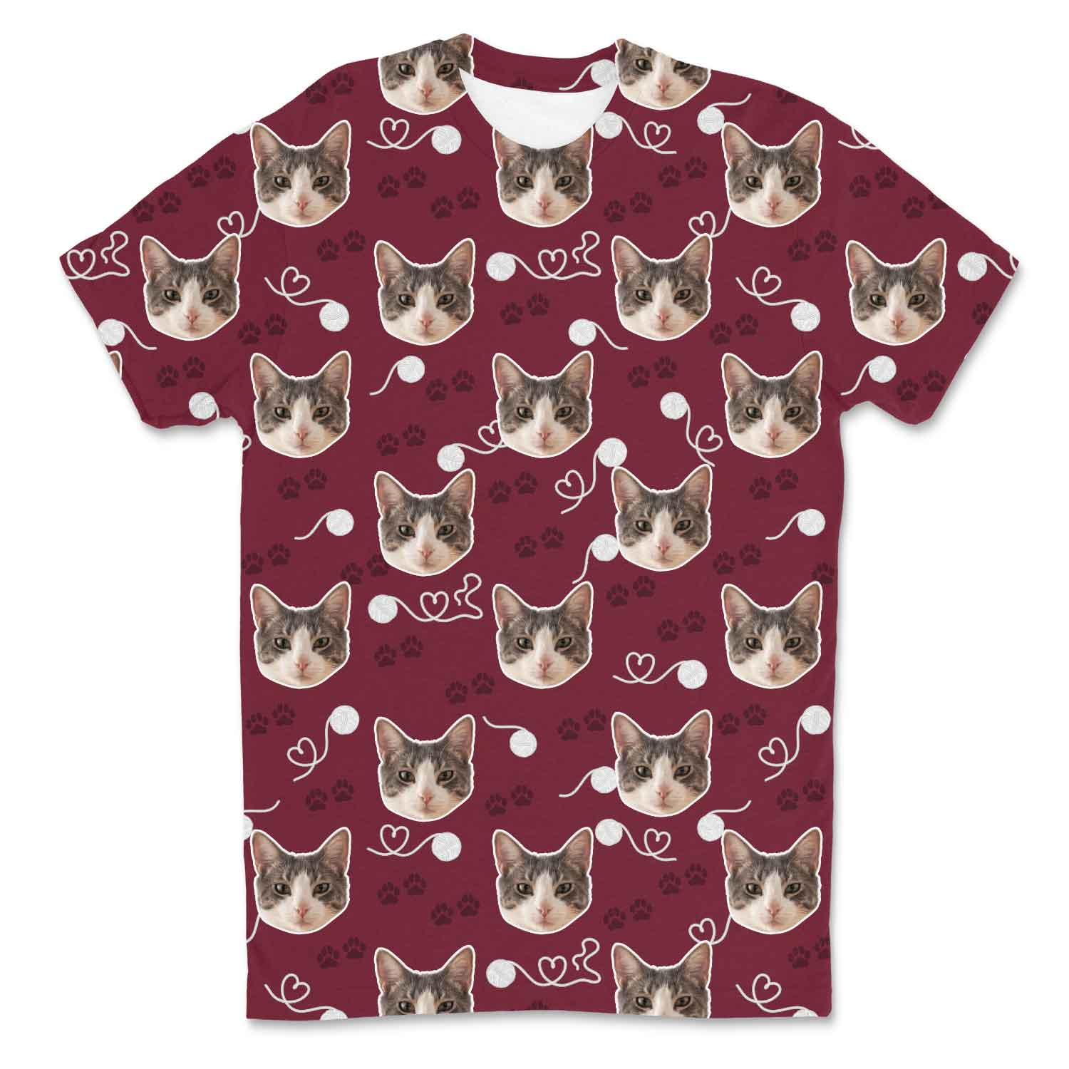 Meowie Pattern Custom T-Shirt