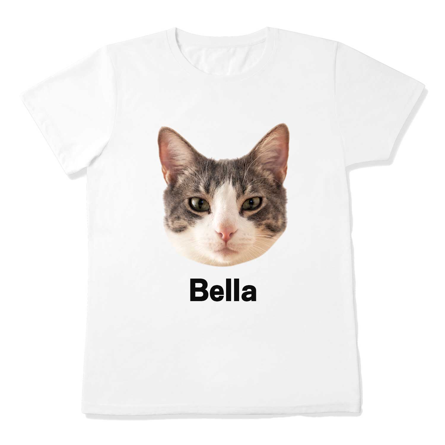Your Cat Face & Name Unisex T-Shirt