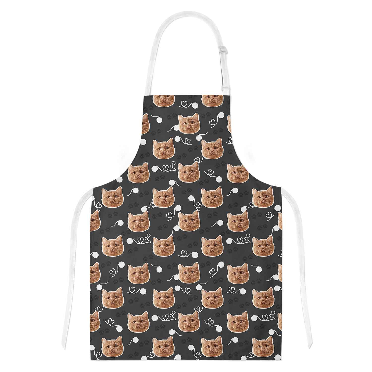 Your Cat Paw Print Personalised Apron