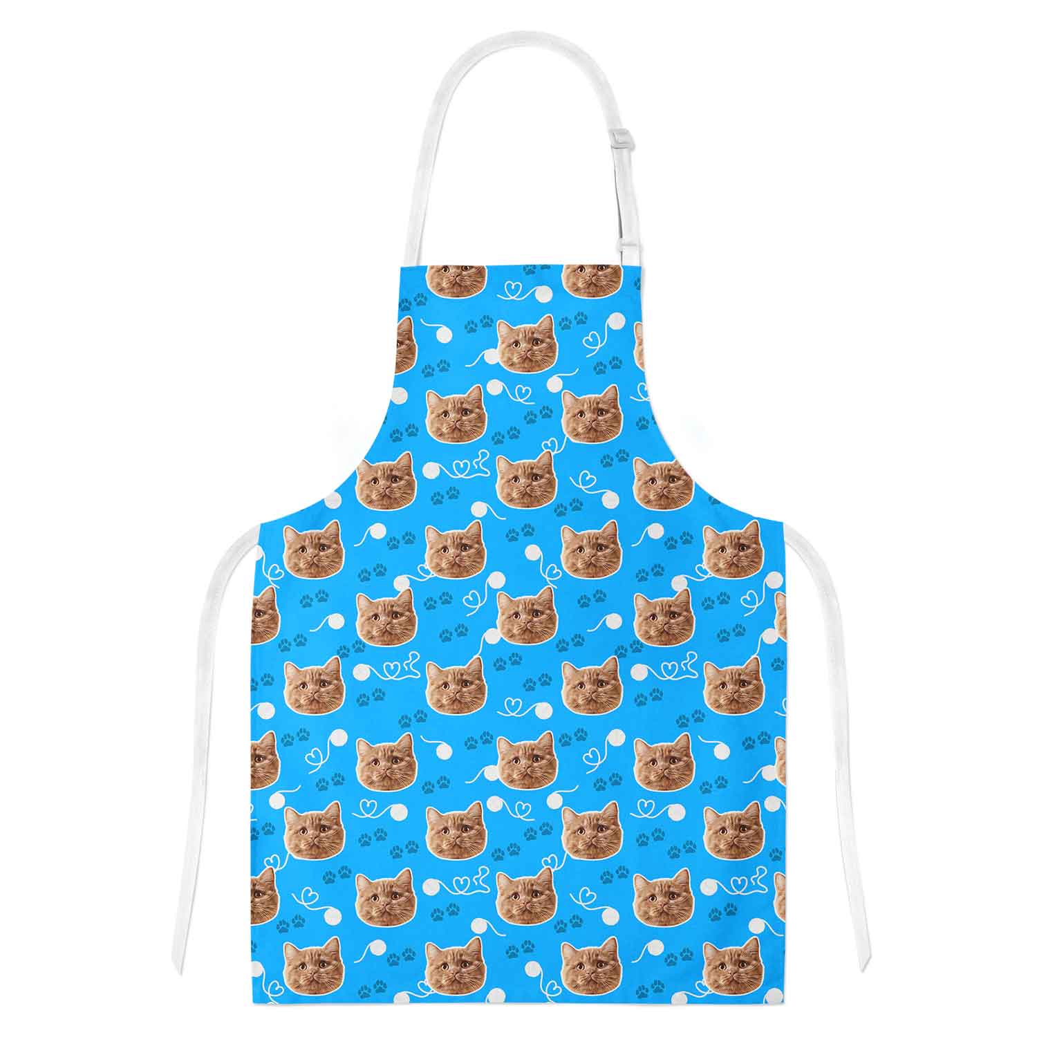 Your Cat Paw Print Personalised Apron