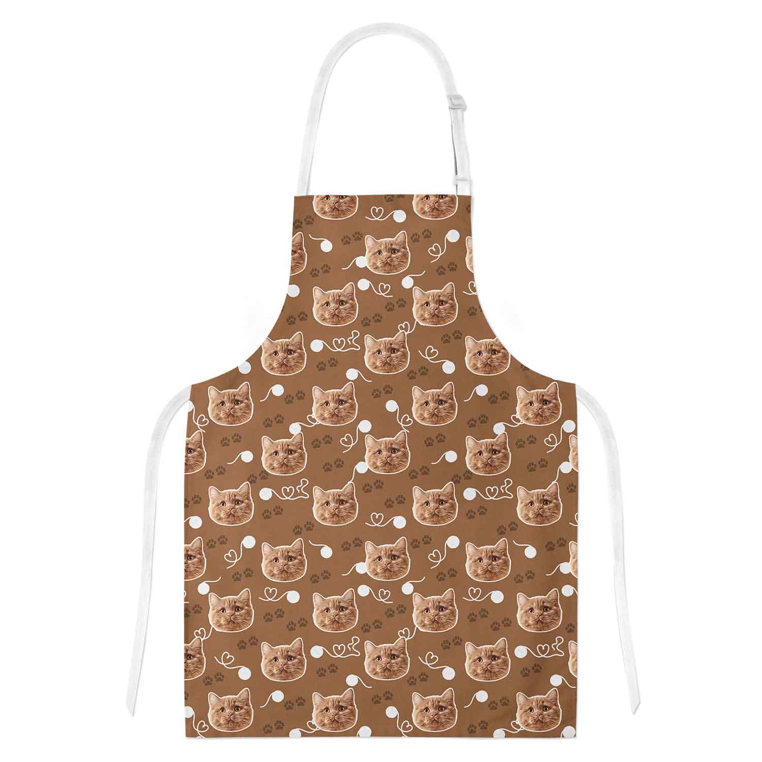 Your Cat Paw Print Personalised Apron