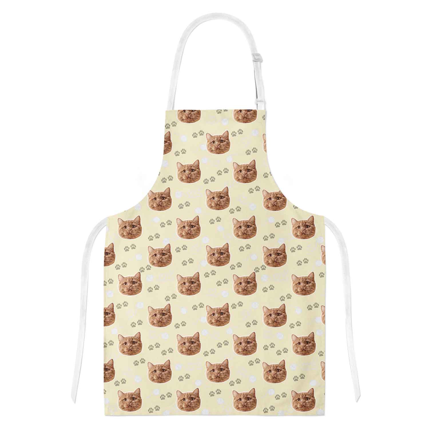 Your Cat Paw Print Personalised Apron