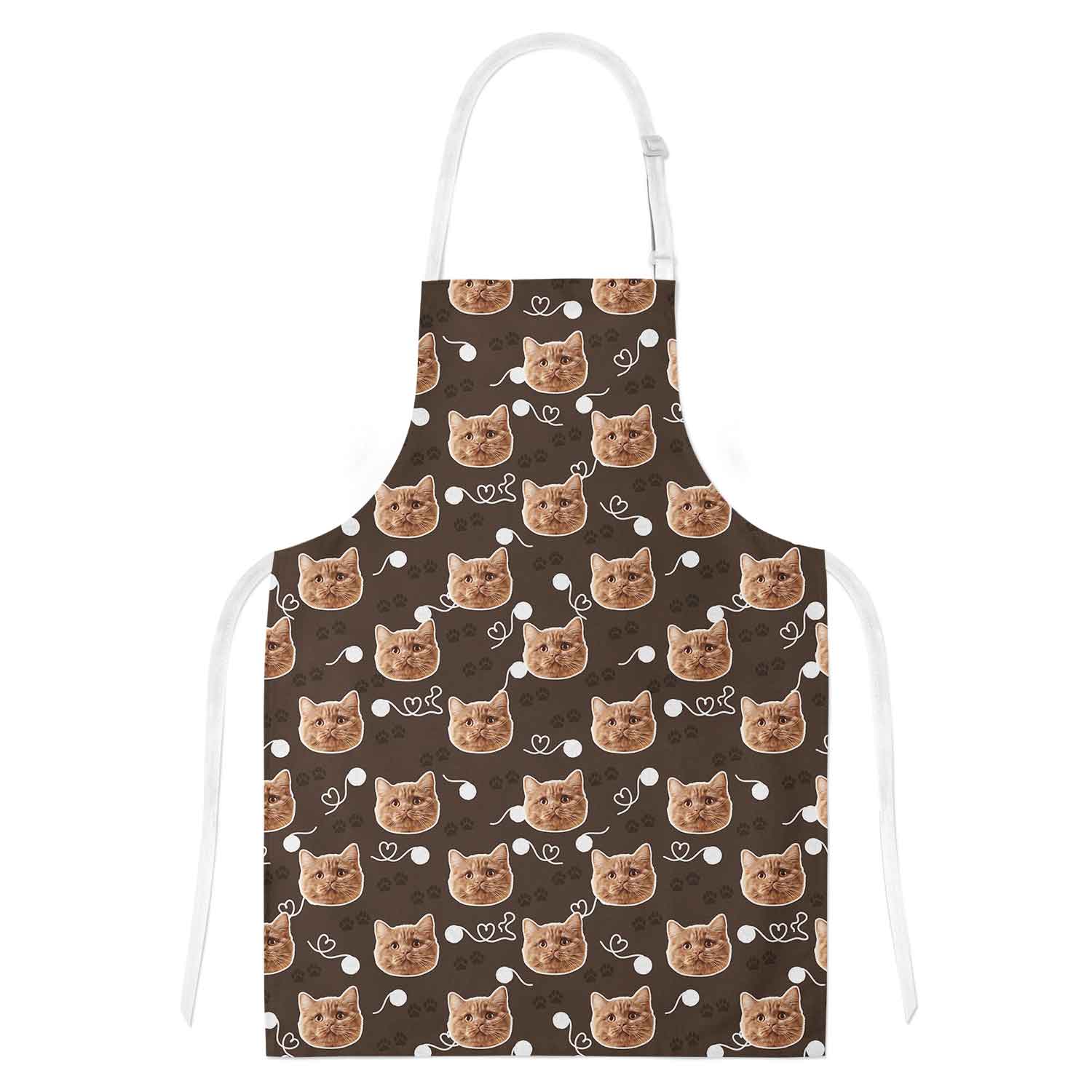 Your Cat Paw Print Personalised Apron