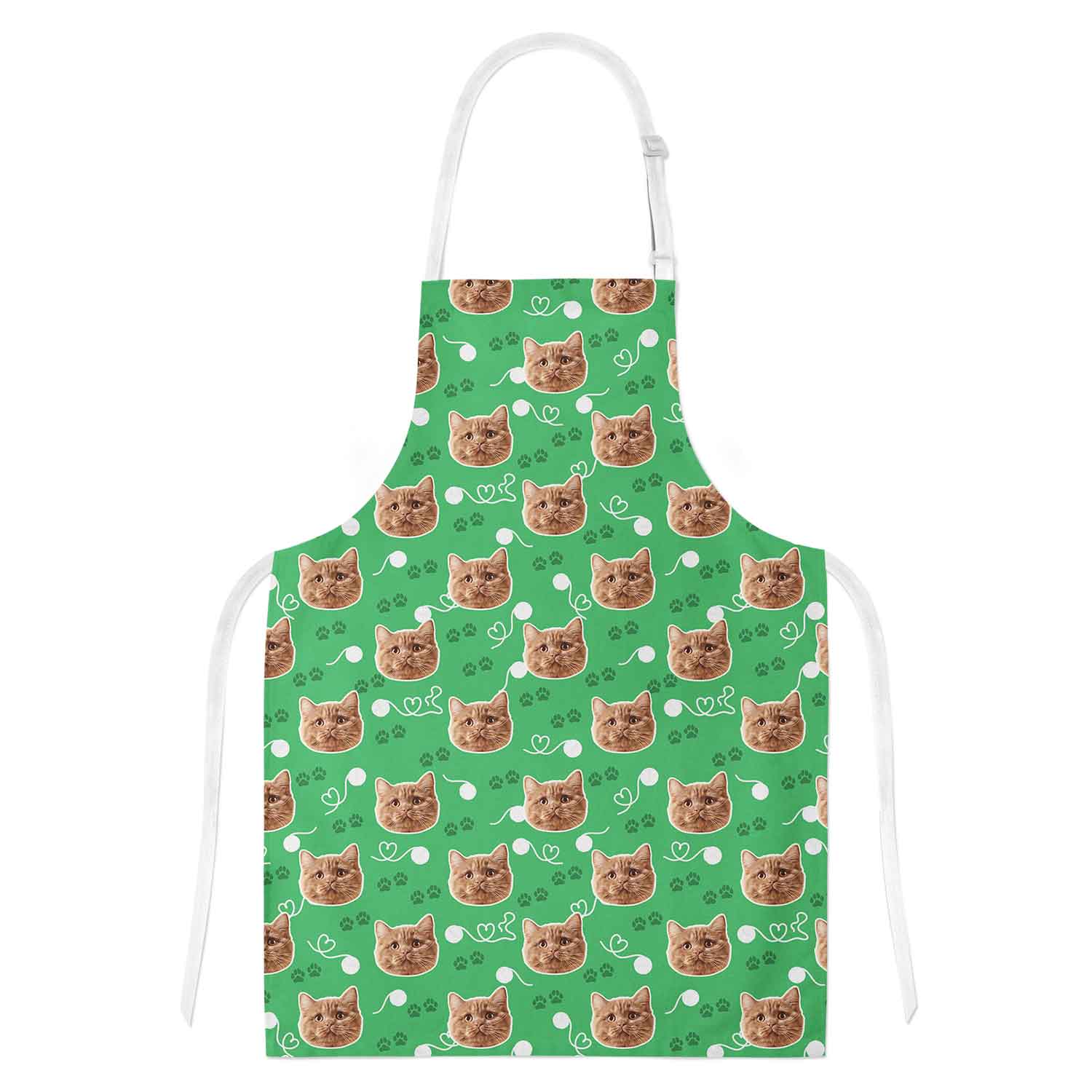 Your Cat Paw Print Personalised Apron