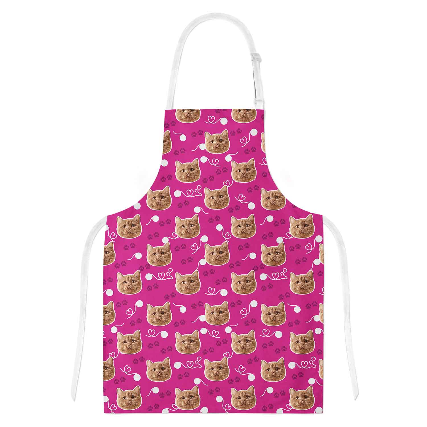 Your Cat Paw Print Personalised Apron
