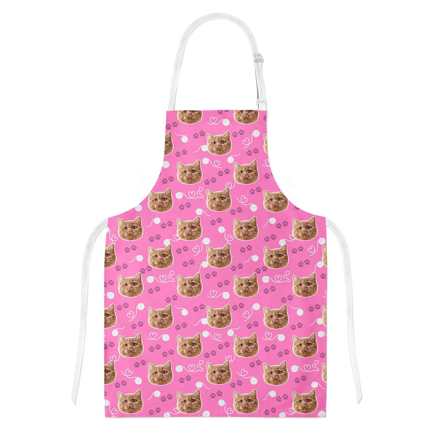 Your Cat Paw Print Personalised Apron