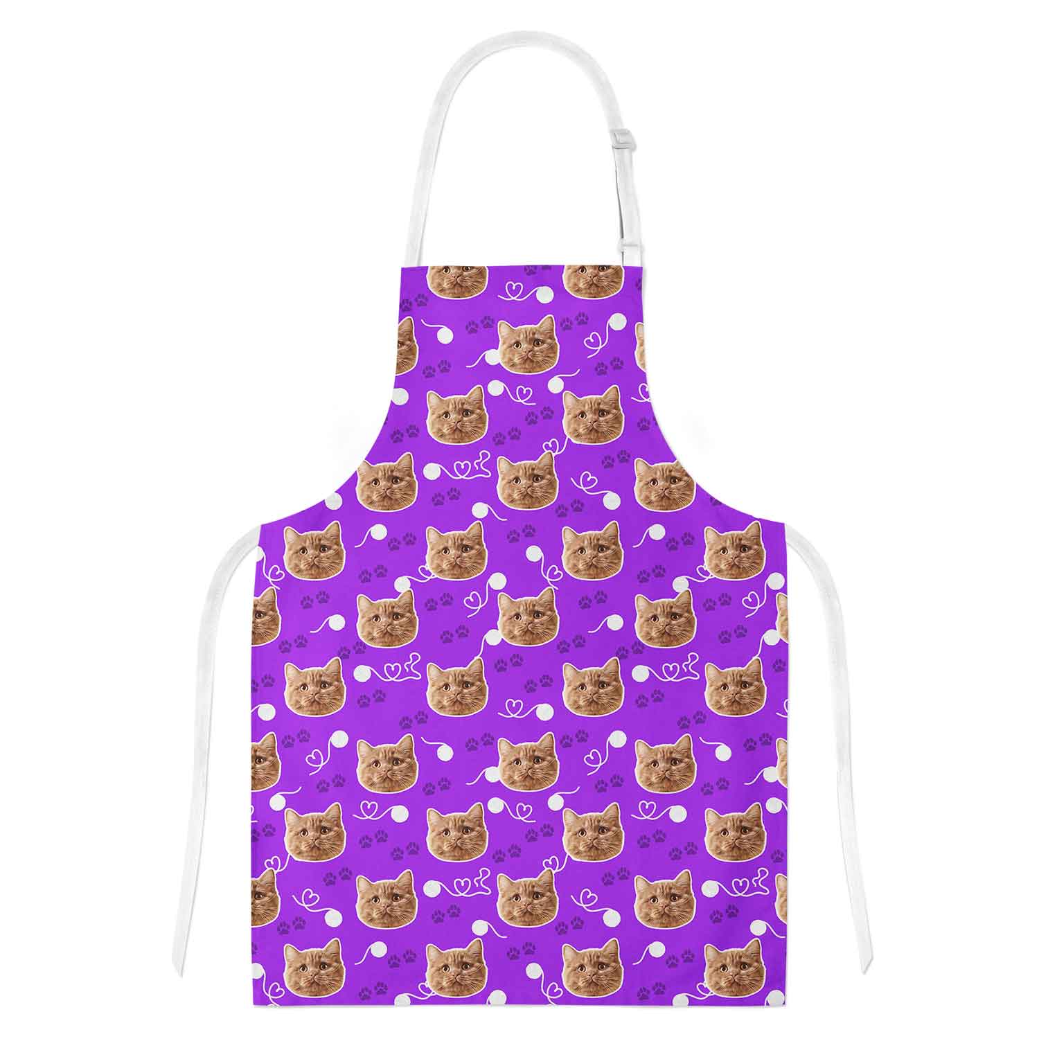 Your Cat Paw Print Personalised Apron