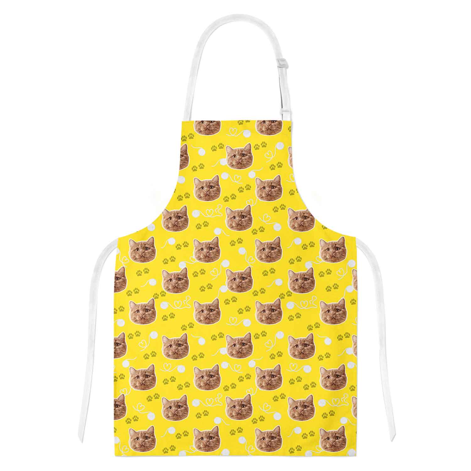 Your Cat Paw Print Personalised Apron