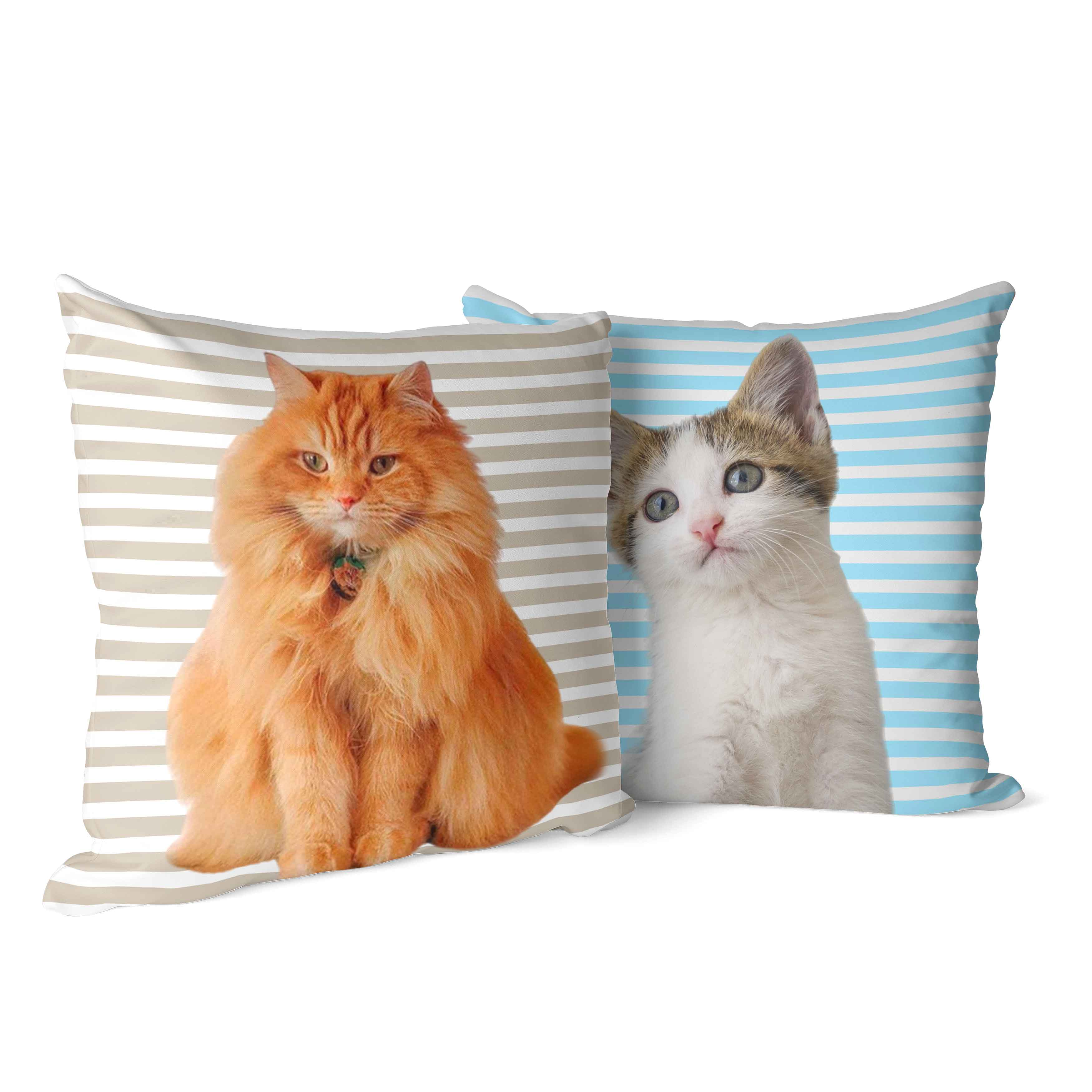 Your Cat Stripe Pattern Cushion