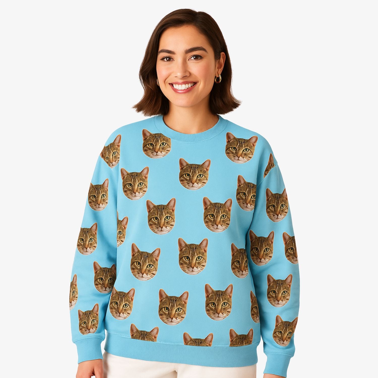 Your Cat Face Personalised Sweatshirt