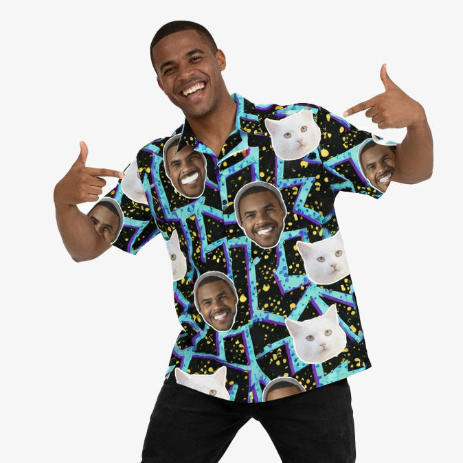 Your Cat Retro Custom Hawaiian Shirt