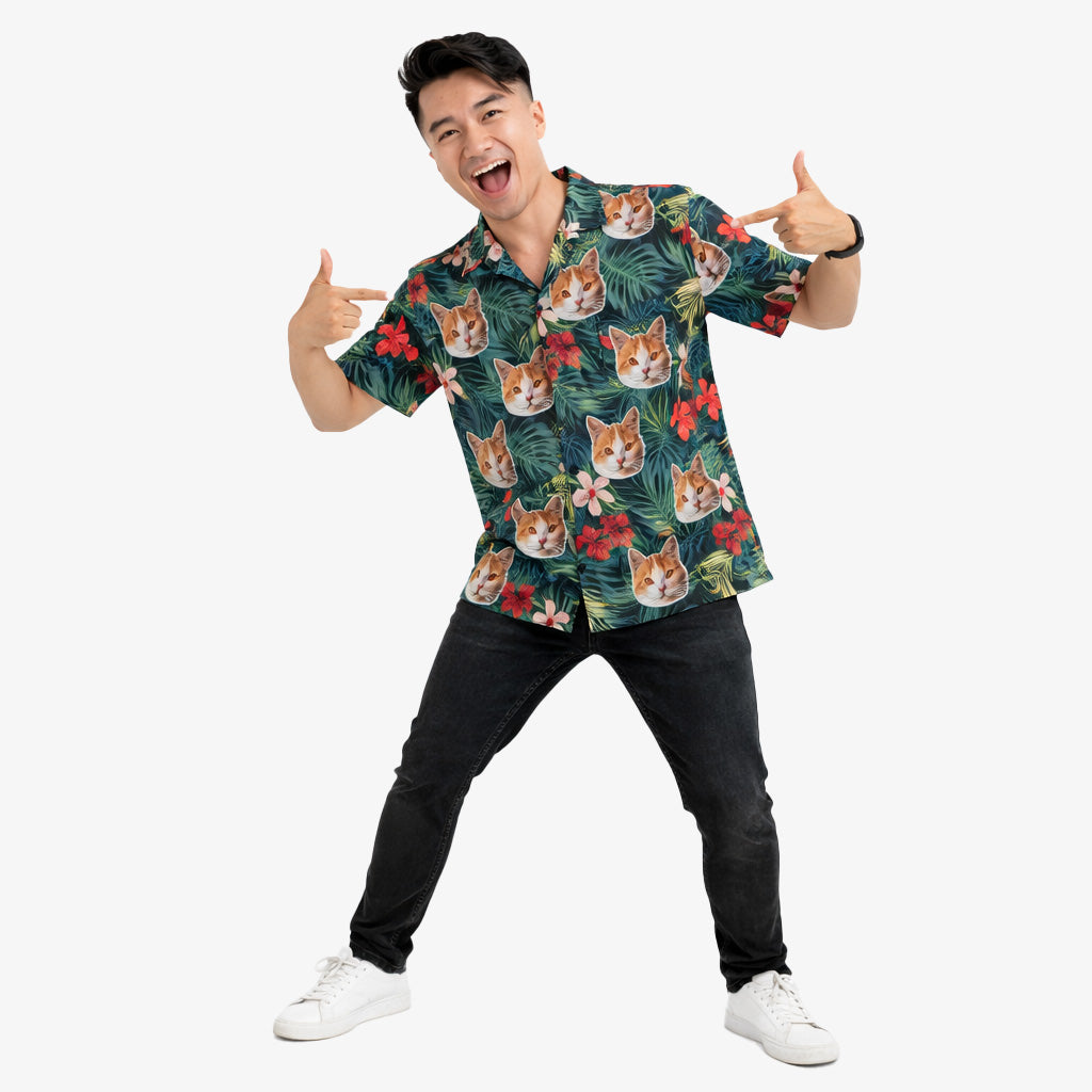Your Cat Tropical Forest Custom Hawaiian Shirt