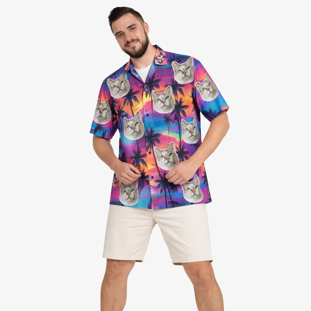 Your Cat Tropical Sunset Hawaiian Shirt