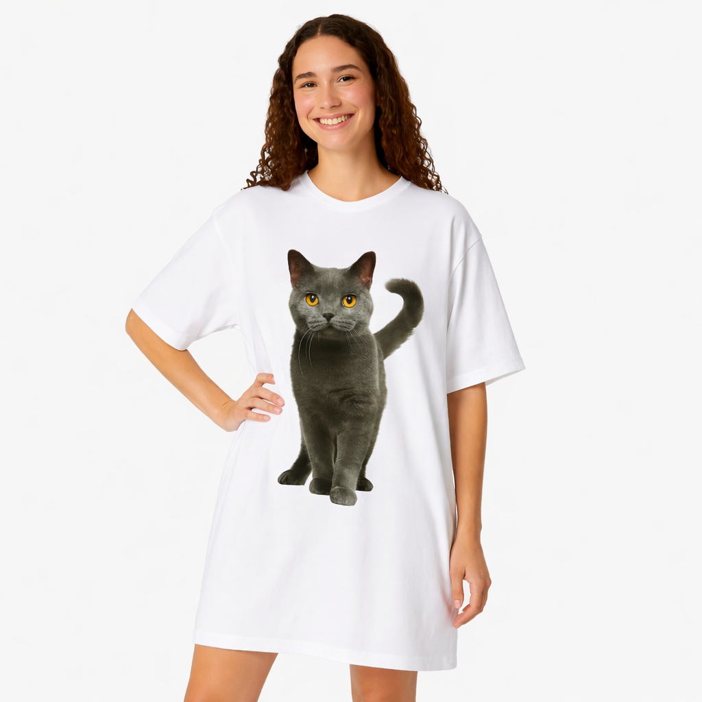 Your Cat Photo Custom Sleep Tee