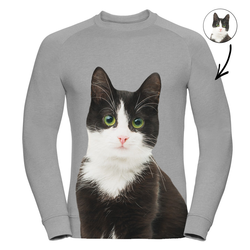 Cat Face Mens Sweatshirt