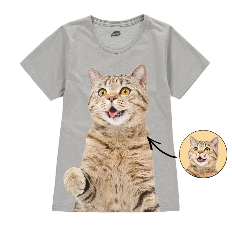Cat Face Ladies T-Shirt