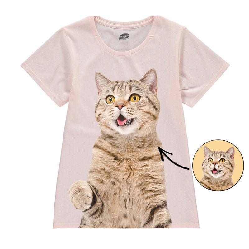 Cat Face Ladies T-Shirt