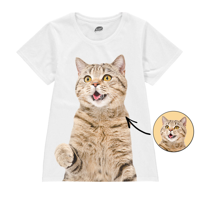 Cat Face Ladies T-Shirt