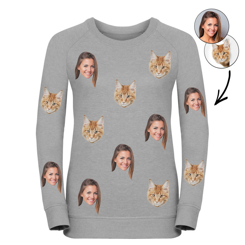 Cat & Owner Ladies Sweatshirt