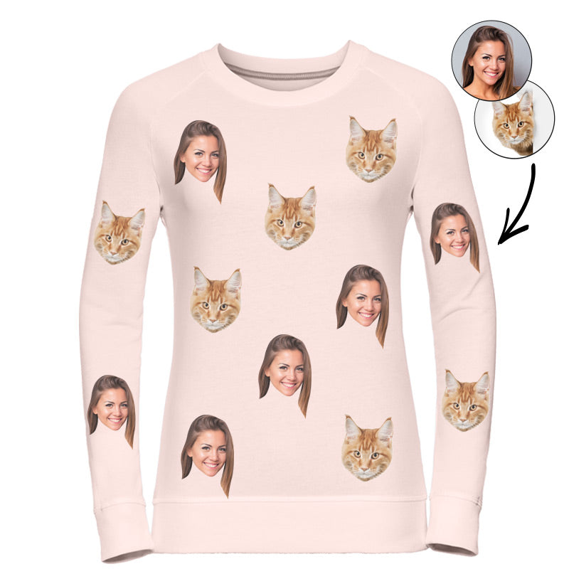 Cat & Owner Ladies Sweatshirt