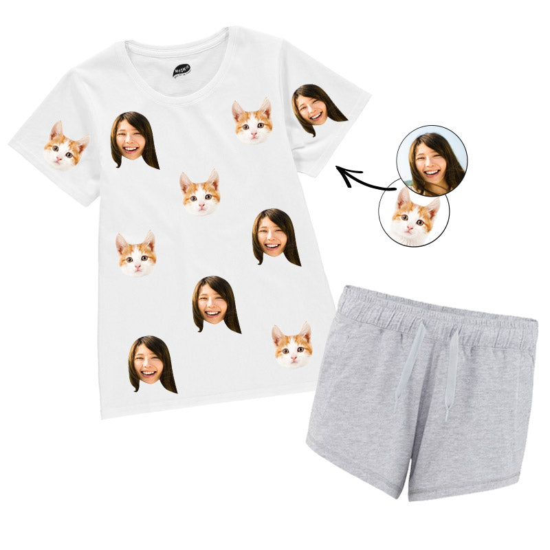 Cat & Owner Ladies Pyjamas