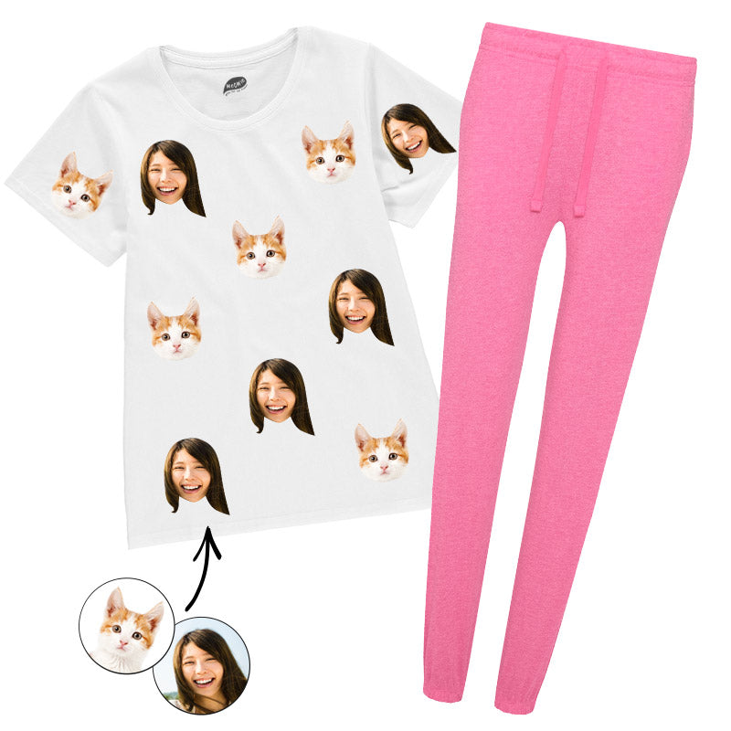 Cat & Owner Ladies Pyjamas