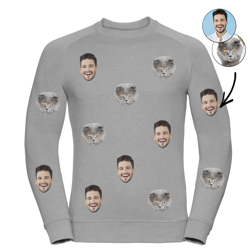 Cat & Owner Mens Sweatshirt
