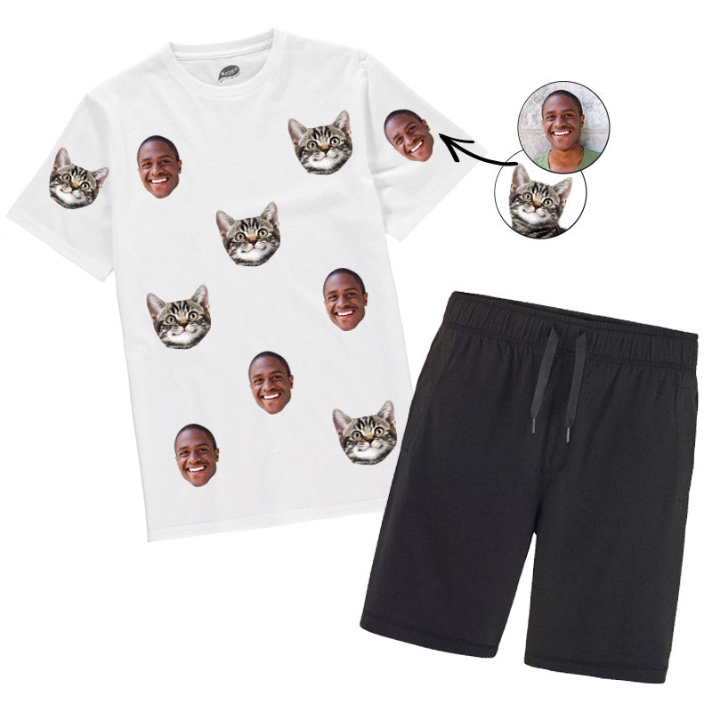 Cat & Owner Mens Pyjamas