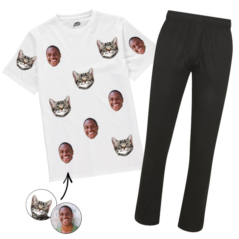 Cat & Owner Mens Pyjamas