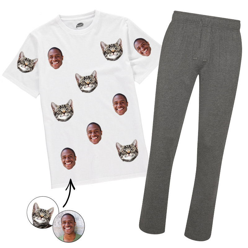 Cat & Owner Mens Pyjamas