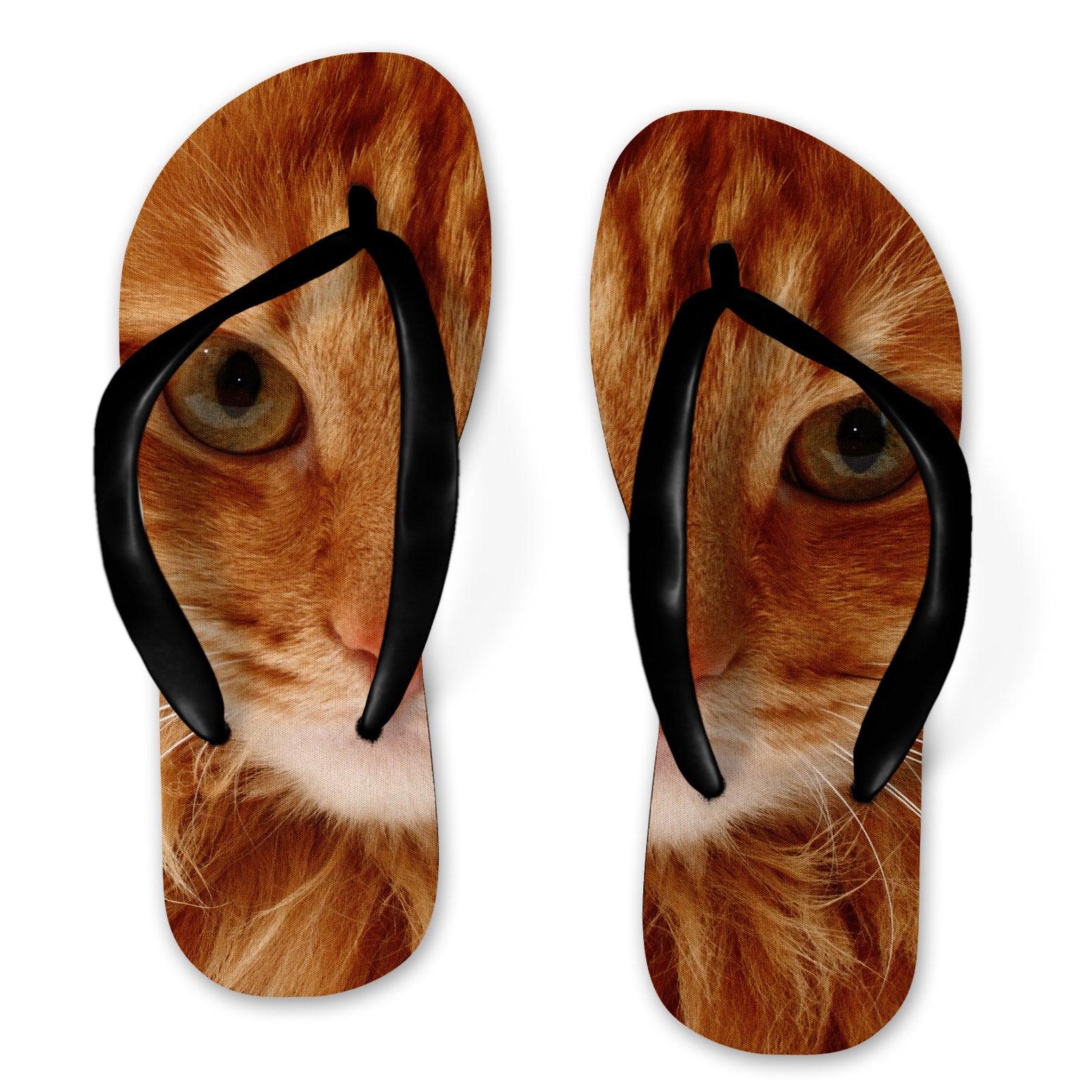 Cat Face Flip Flops