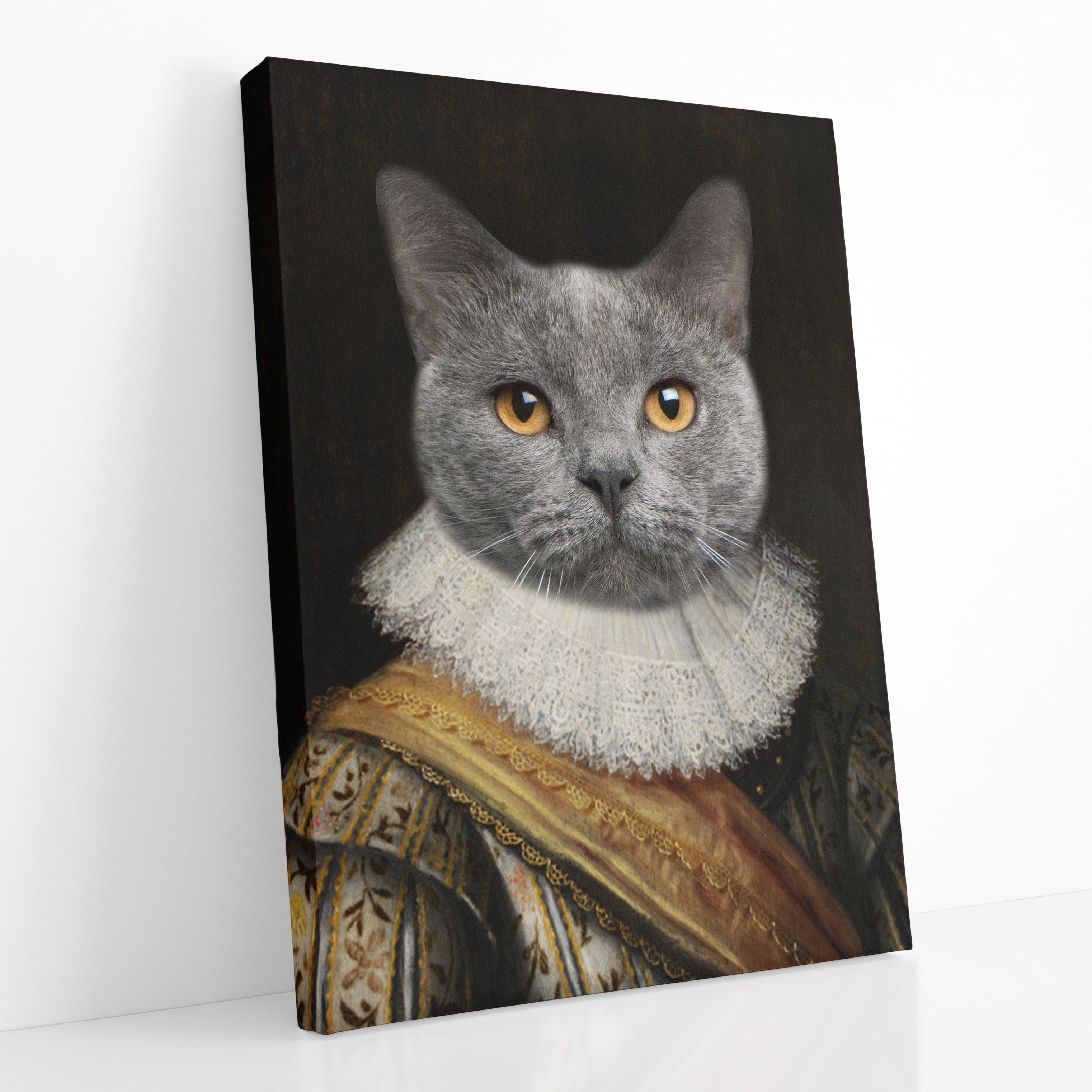 Cat Noble Man Canvas
