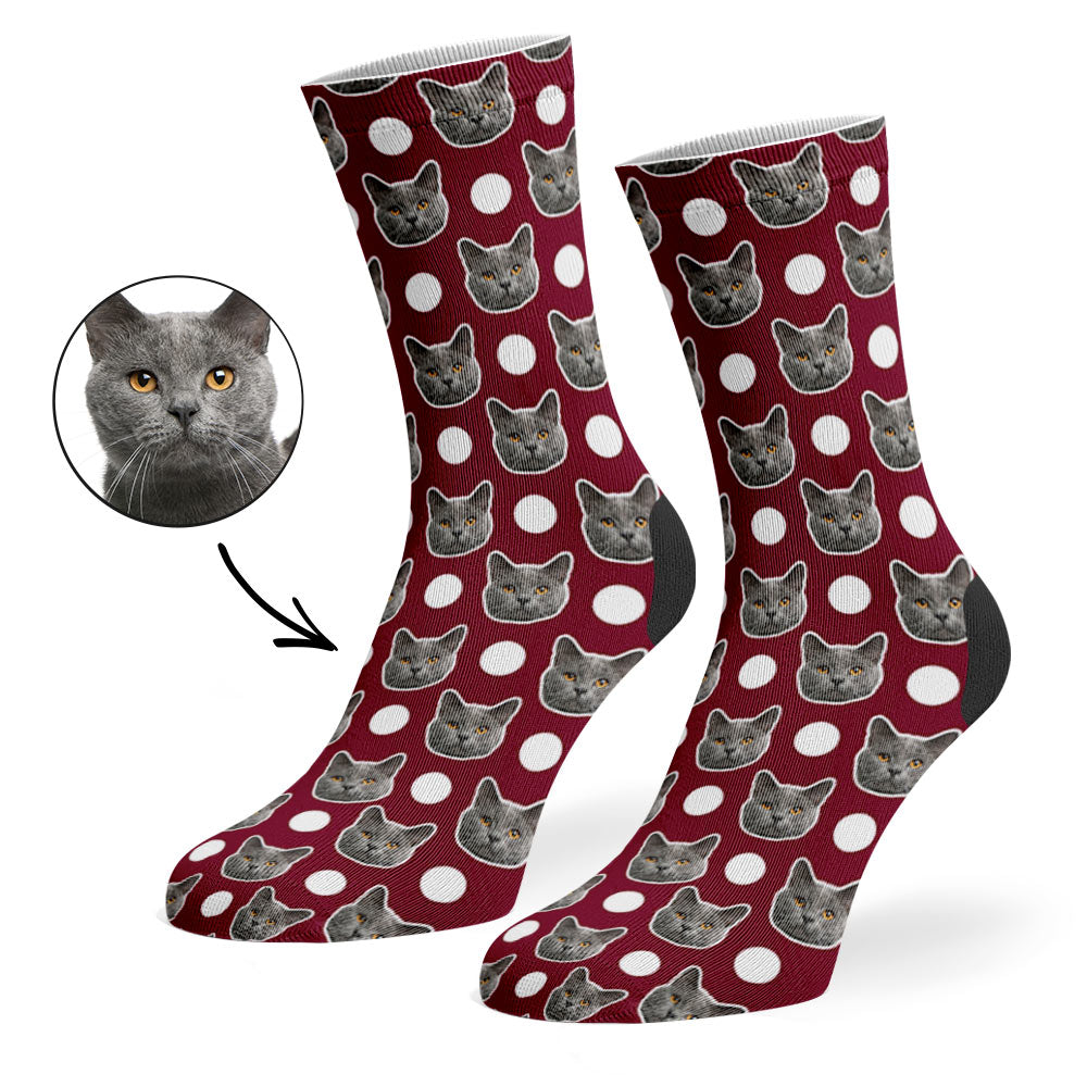 Polka Cat Socks