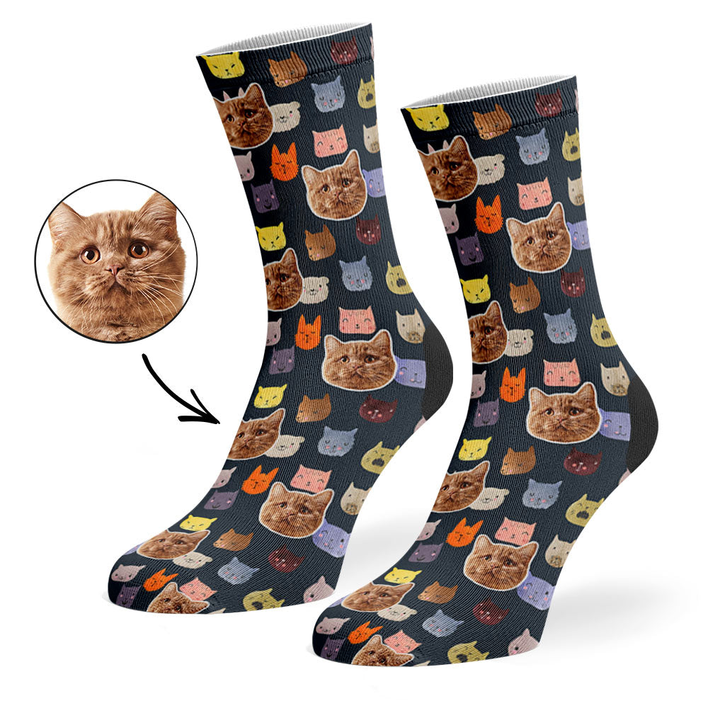 Watercolour Cats Socks