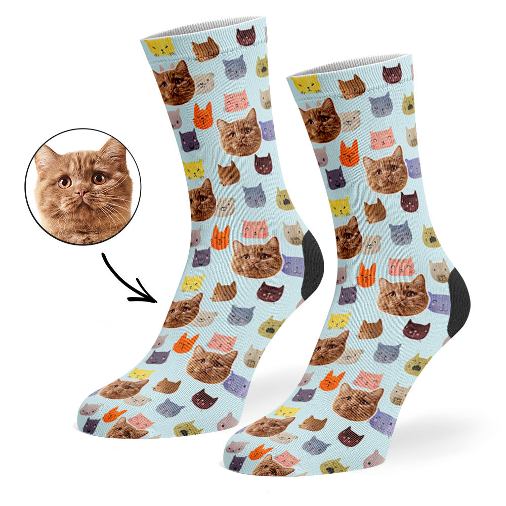 Watercolour Cats Socks