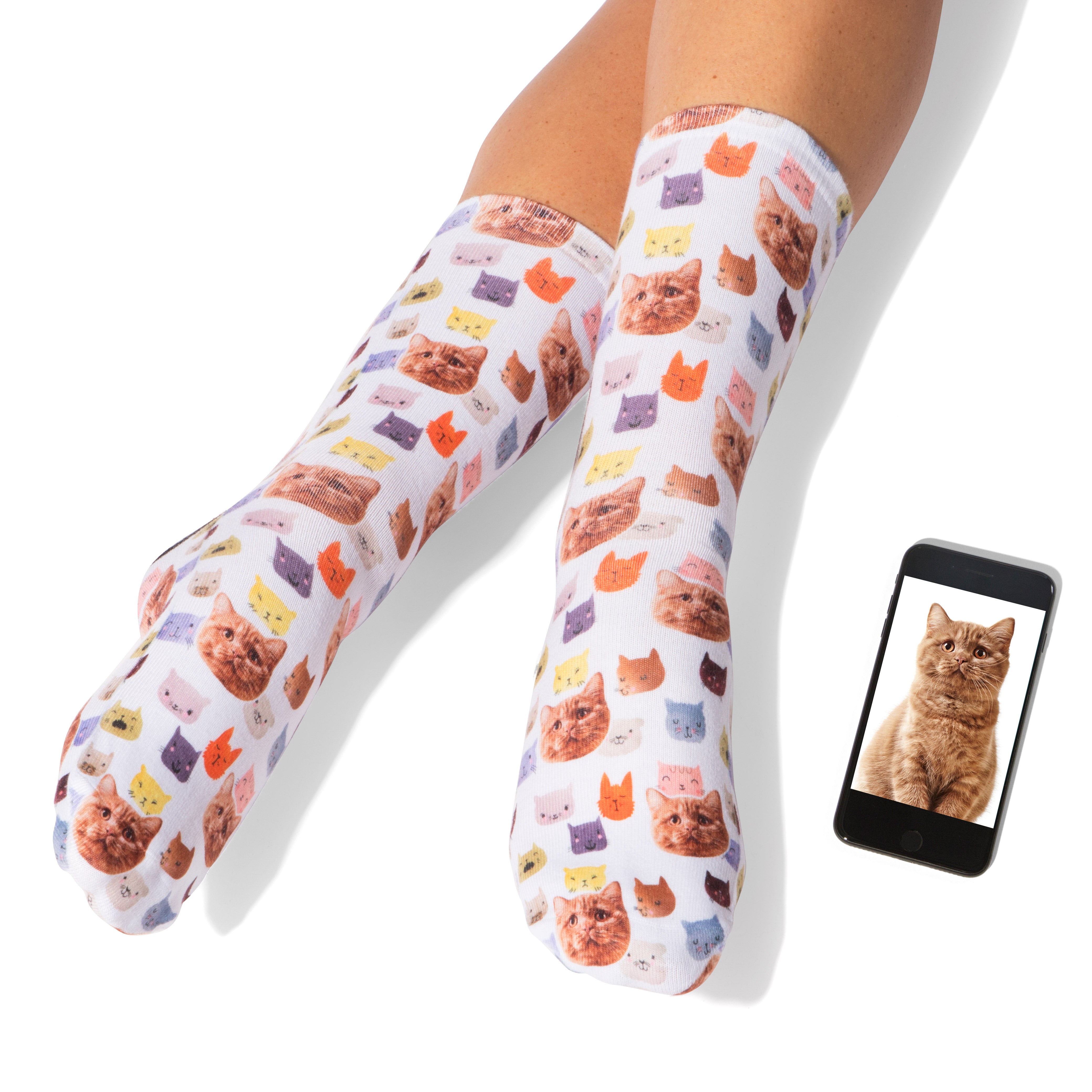 Watercolour Cats Socks